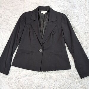 Vintage Pendleton Jacket Womens 4 Petite Black Blazer Career Button Up Preppy